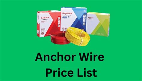 anchor metal box price|anchor price list 2024.